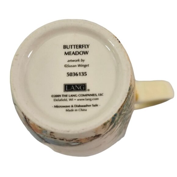 Lang Butterfly Meadow Artwork by Susan Winget 16 Oz Tall Ceramic Mug Cup - Picture 7 of 17